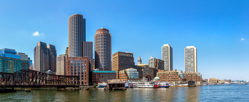 Boston cityscape, USA