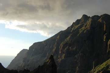 sunset in the mountains