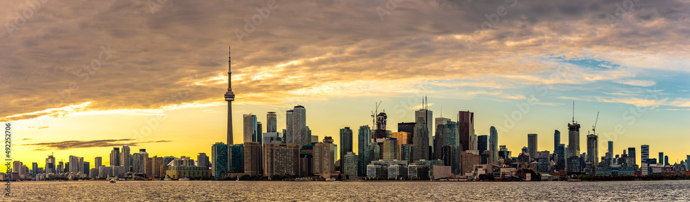 Canvas Prints Toronto skyline at sunset, Canada