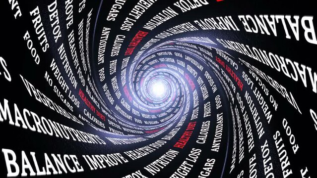 REDUCE WASTE Keywords Animation, Background, Loop, 4k

