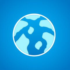 Earth cartoon vector. free space for text. wallpaper. background.