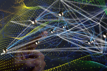 conference Digital Network and data concept 3d