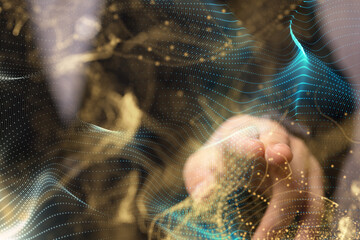 Communication technology for internet business. Global world network