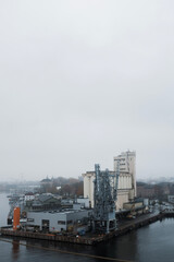 city skyline and river thames