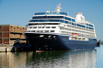 Luxury Azamara cruiseship cruise ship liner Pursuit Quest Journey Onward in Montevideo Punta del...