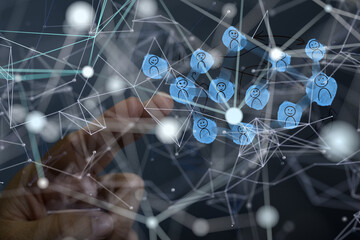 people network structure HR - Human resources management and recruitment