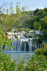 Croatia; Sibenik - september 5  2021 : picturesque National Park of  Krka