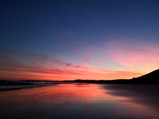 Fototapeta premium sunset over the sea