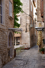 Trogir, Croatia; september 2021 : picturesque old city