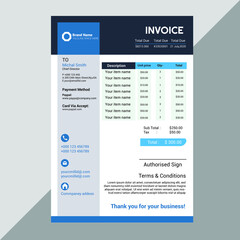 Obraz premium Invoice design 