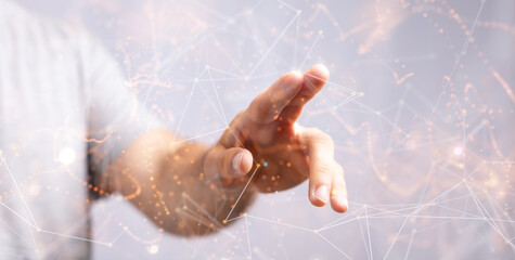 Global digital connections with technology