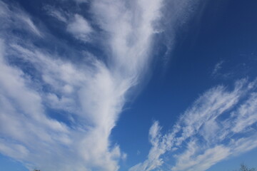 Blue sky with clouds