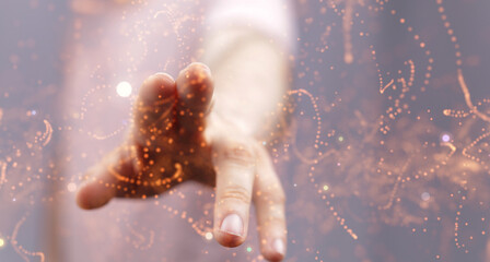 cloud network Computer connects to internet server service for cloud data transfer