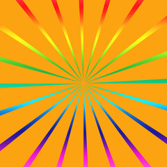 Rainbow Sunburst, Sunburst Pattern, Sunburst Digital Paper