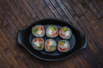 Japanese sushi fastfood- asian traditional snack