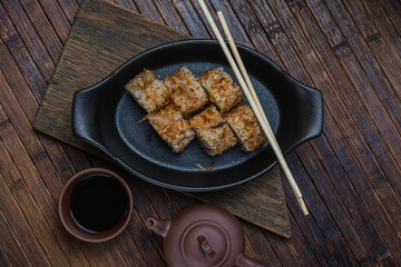 Japanese sushi fastfood- asian traditional snack