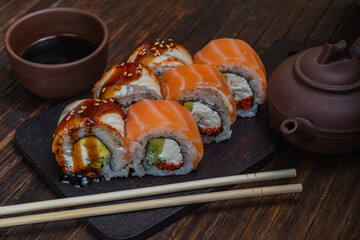 Japanese sushi fastfood- asian traditional snack