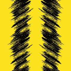 Black and yellow tire track background