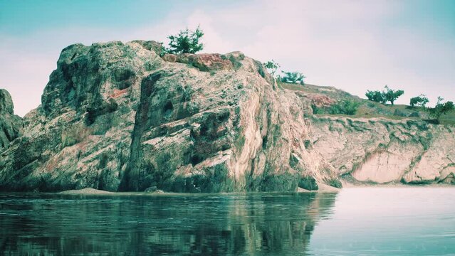 Coastline with ocean and rocks