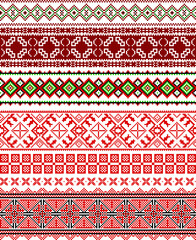 ukrainian national ornament texture pattern