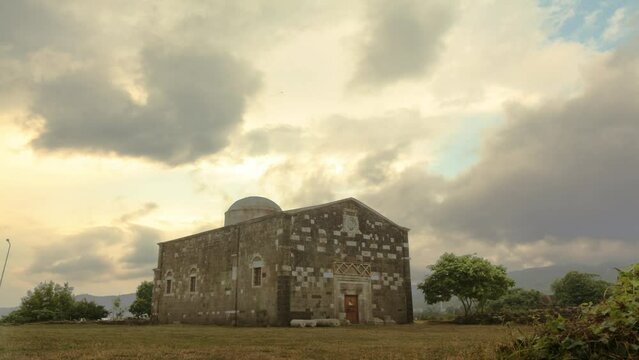 Turkey Ordu Cape Jason Church 4K Time Lapse.