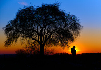 Sunset in Poland 12 march 2022 (Krakow)