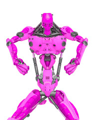 mechanical soldier is angry and powerfull