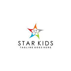 Star children logo design .