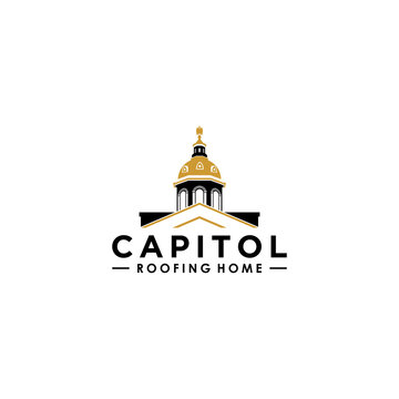 Capitol Roofing Logo Design .