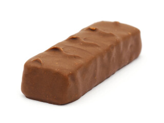 Chocolate bar isolated on white background
