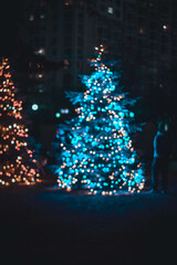christmas tree with lights