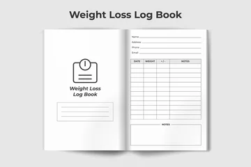 Foto op Plexiglas Weight Loss Log Book Template  © Muhammadnuruzzaman