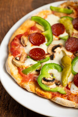 pizza on a plate