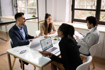 Diverse Business People Group At Workplace