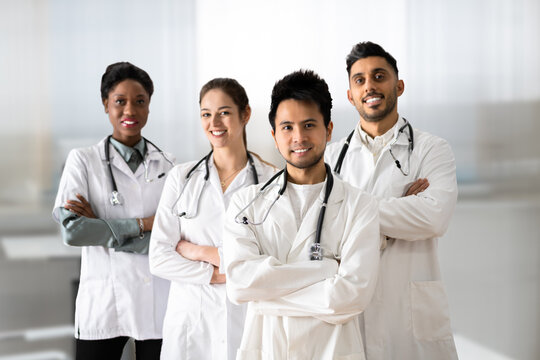 Diverse African Group Of Medical Doctors