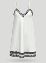 Female lace nightwear clothes. 3d rendering.