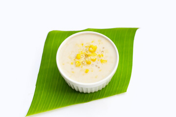 Sweet corn with sago in sweet coconut milk