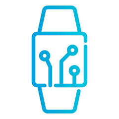 smartwatch band wristband hand internet of things iot smarthome icon