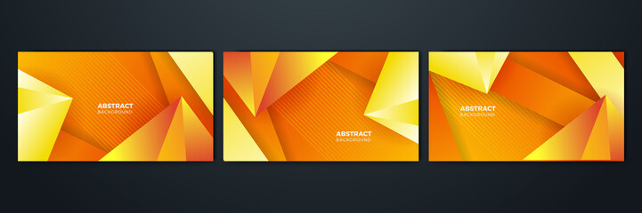 Orange and yellow background color composition in abstract. Abstract backgrounds with a combination of lines and circle dots can be used for your ad banners, sale banner template, presentation