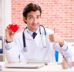 Young doctor working in hospital