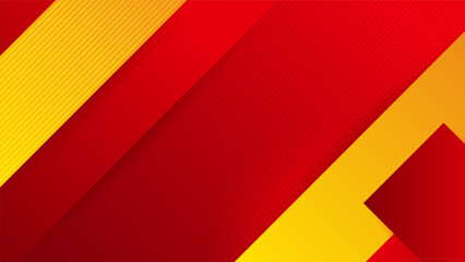 Red background with orange and yellow color composition in abstract. Abstract backgrounds with a combination of lines and circle dots can be used for your ad banners, sale banner template, and more