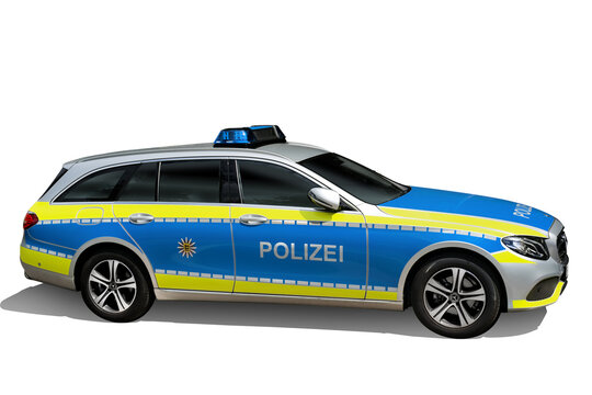 Polizei Streifenwagen Einsatzwagen Polizeiauto mit Wappen