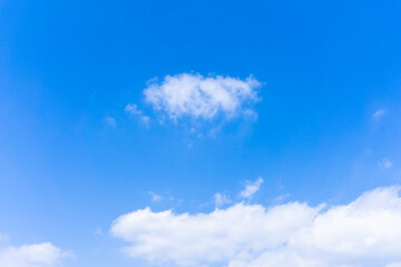 Naklejka na ściany i meble Refreshing blue sky and cloud background material_blue_41