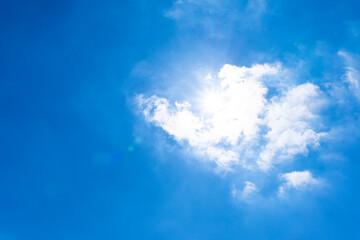Refreshing blue sky and cloud background material_blue_43