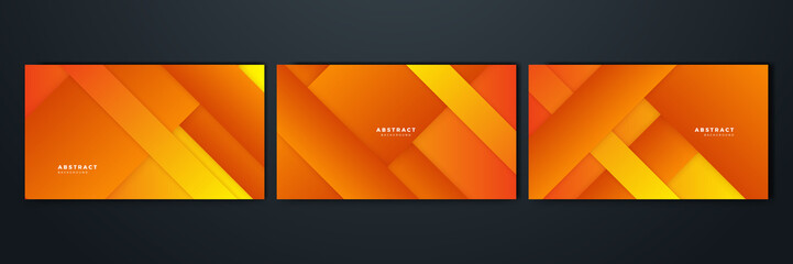 Orange and yellow background color composition in abstract. Abstract backgrounds with a combination of lines and circle dots can be used for your ad banners, sale banner template, presentation