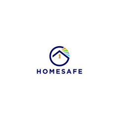 Home safety logo.abstract Home safety logo vector