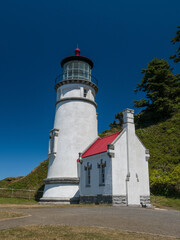 Fototapeta na wymiar Heceta Head Lighthouse ion the Oregon coast