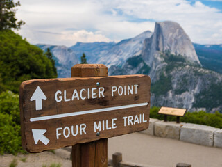 Glacier Point in Yosemite National Park, California, USA - Powered by Adobe