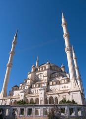 Fototapeta na wymiar Central Mosque by the Seyhan River in Adana. 