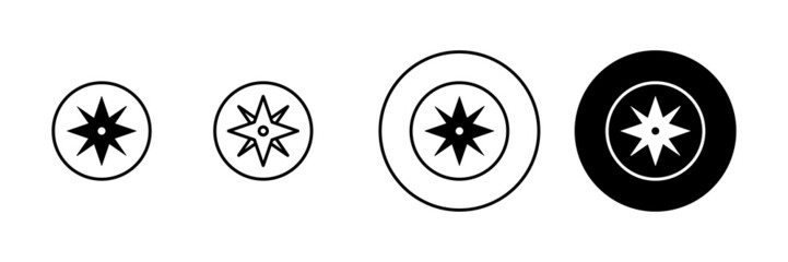 Compass icons set. arrow compass icon sign and symbol © avaicon